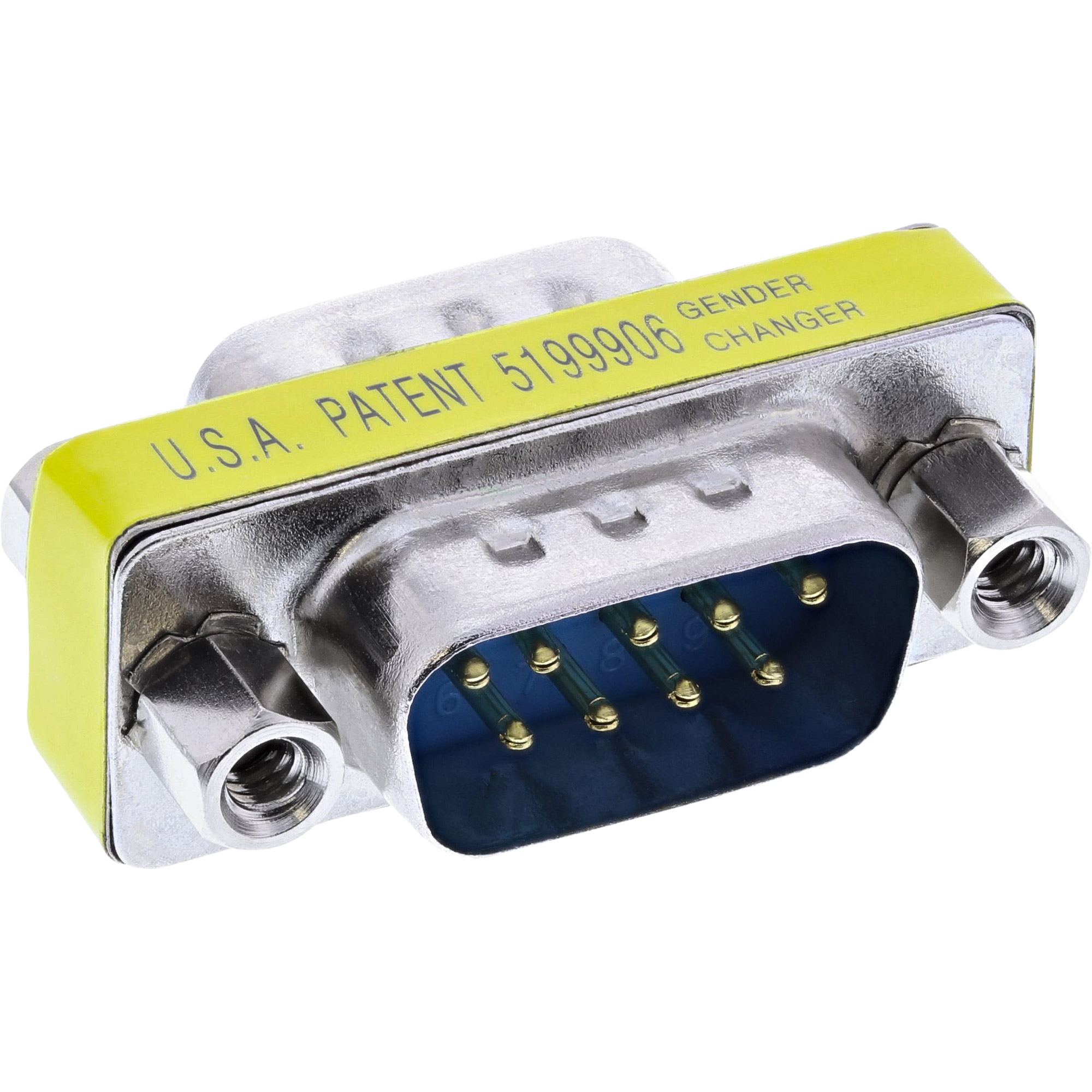 Inline® Mini-Gender-Changer, 9pol Stecker / Stecker