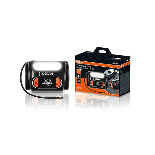 TYREinflate 2120 Schnelle Reifenpumpe mit Kabel 2 Jahre Garantie 1St. OSRAM
