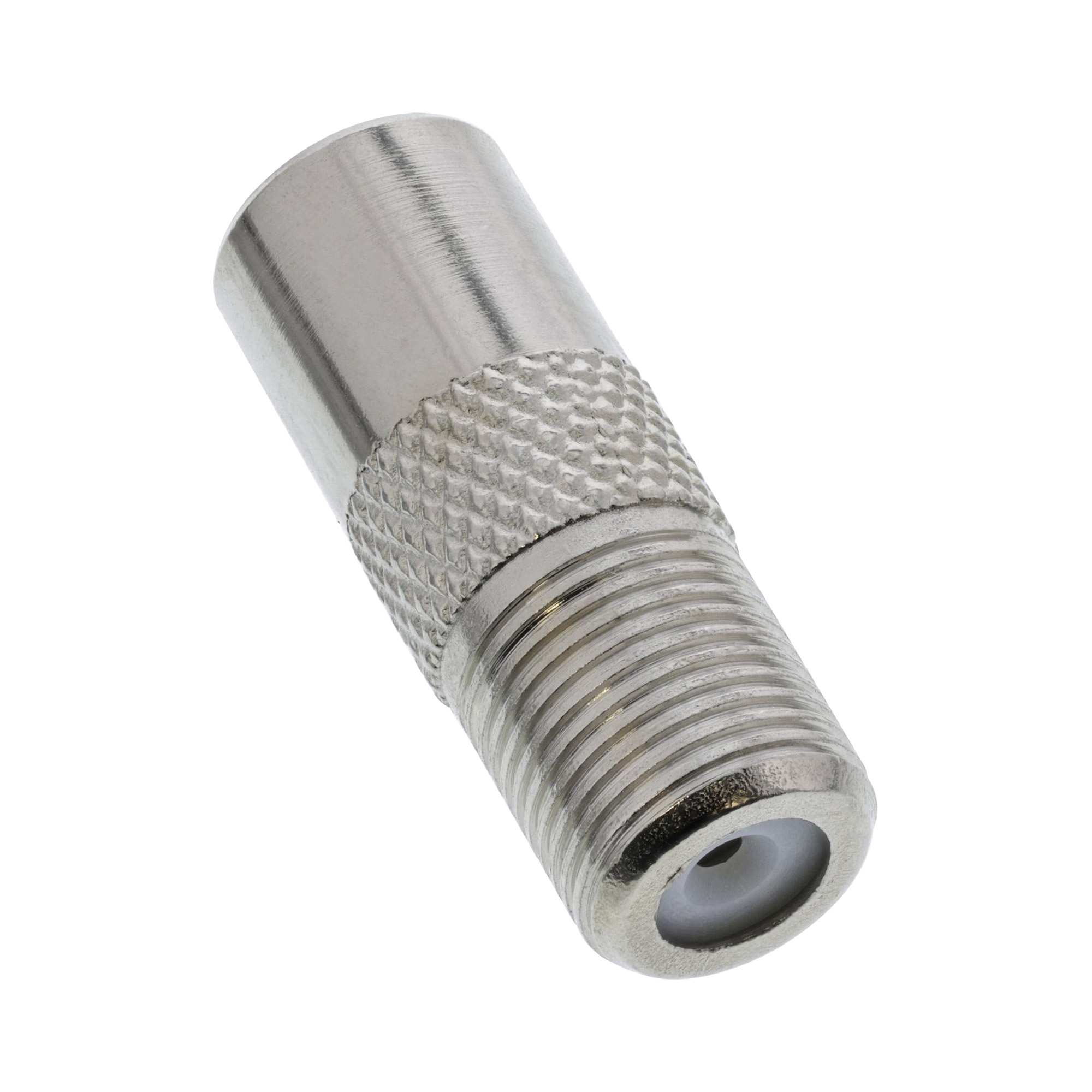 Inline® Koaxial Adapter, IEC- Stecker (Antenne) auf F-Buchse