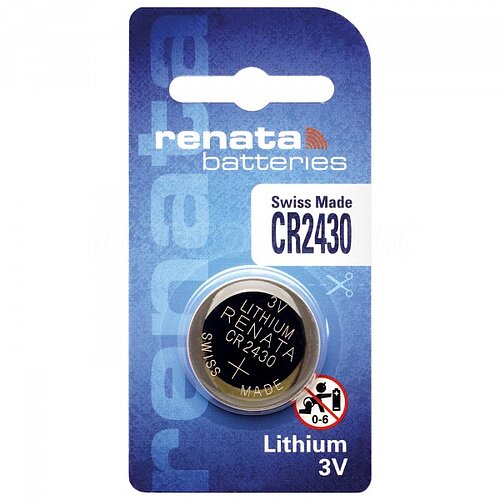 5x Renata CR2430 Lithium Knopfzelle 3V Batterie