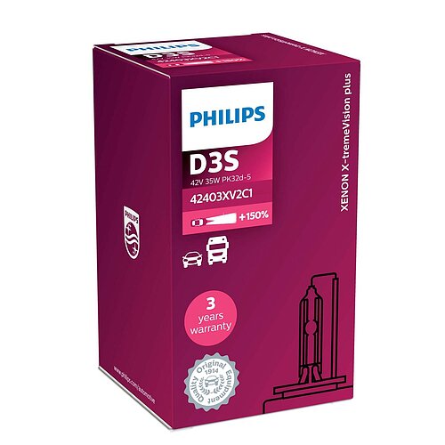 Philips D3S 35W PK32d-5 X-treme Vision +150% Xenon