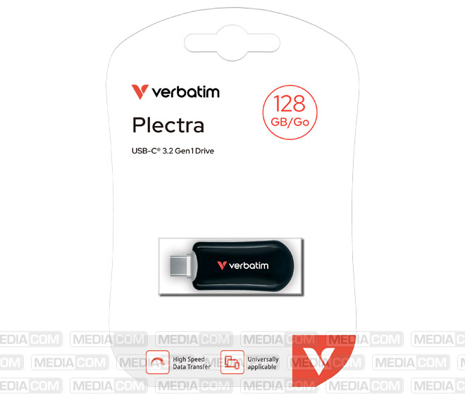 USB 3.2 Stick 128GB, Plectra, schwarz