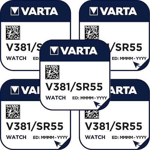 5x Varta SR1120SW SR55 381 Silberoxid Batterie 1,55V