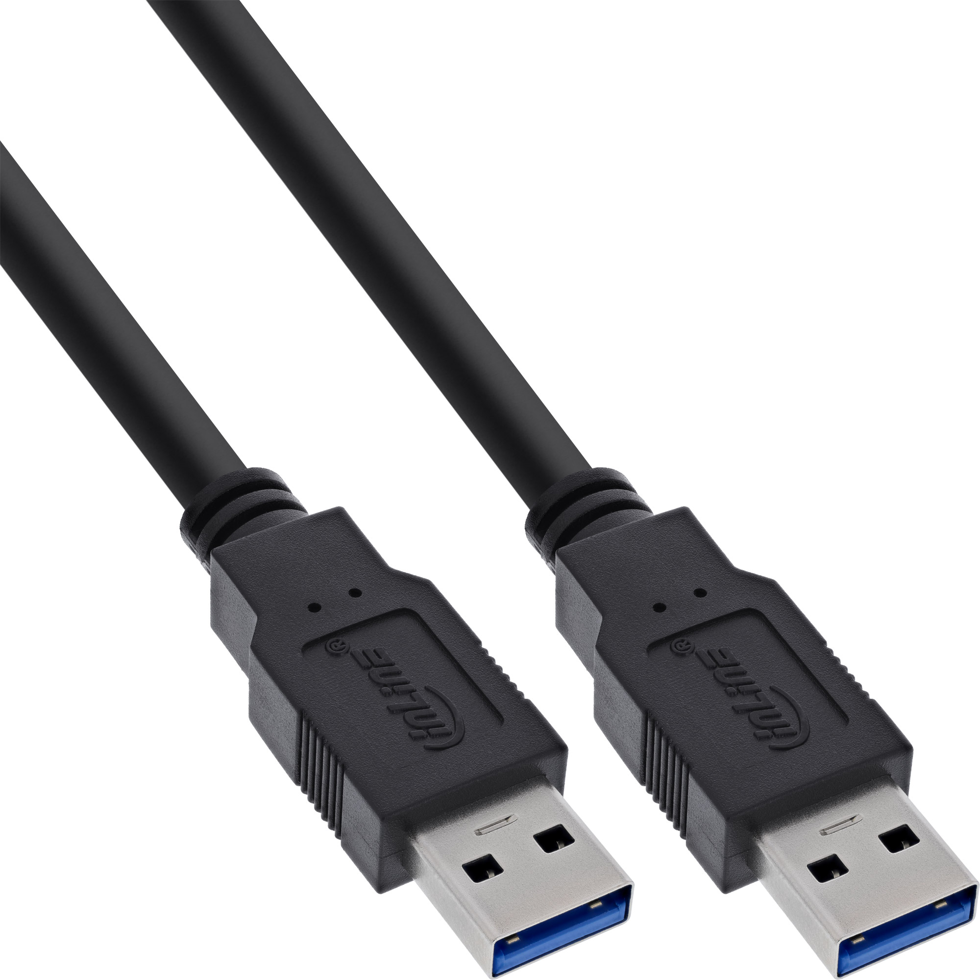 Inline® USB 3.2 Gen.1 Kabel, A an A, schwarz, 1m