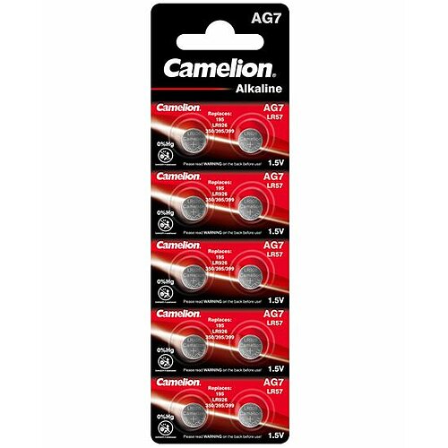 10x Camelion AG7 LR57 LR927 395 1.5V Alkaline Knopfzelle