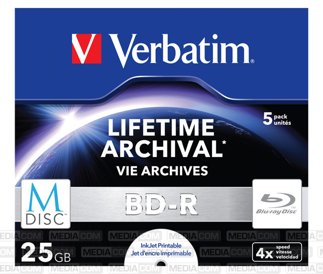 M-DISC BD-R 25GB/1-4x Jewelcase (5 Disc) M-DISC BD-R 25GB/1-4x Jewelcase (5 Disc)