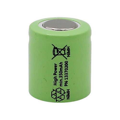 BP AA350P NiMH 350mAh 1/3AA Flattop BP AA350P NiMH 350mAh 1/3AA Flattop