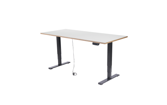 Schreibtisch imstande, Gestell business-b + Platte 140x60cm Pebble