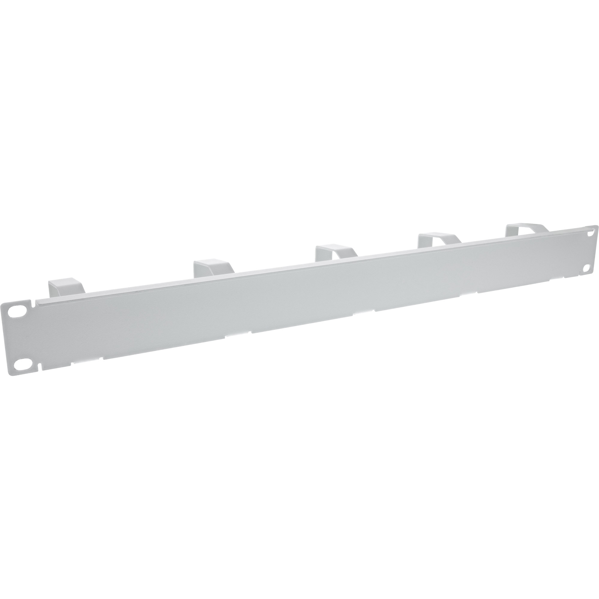 Inline® 19" Kabelführungspanel, 5 kleine Bügel, RAL7035, grau