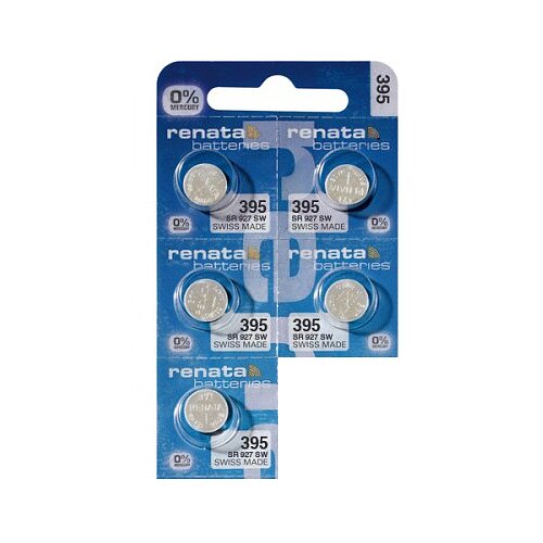5x Renata SR927SW SR57 395 Silberoxid Batterie 1,55 V