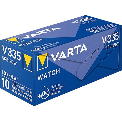 10x SR512SW 335 Silberoxid Batterie Varta 1,55 V 10x SR512SW 335 Silberoxid Batterie Varta 1,55 V