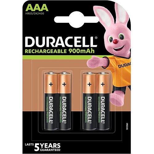 4x Duracell NiMH AAA Micro 900mAh HR03 Akku 4x Duracell NiMH AAA Micro 900mAh HR03 Akku