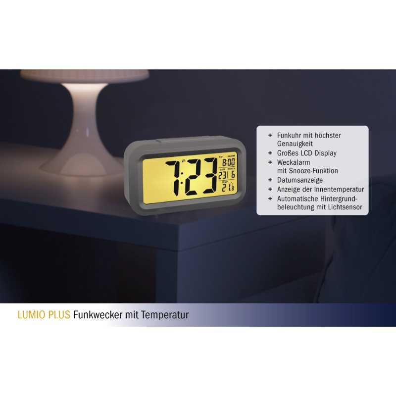 "LUMIO PLUS" Funkwecker mit Temperatur 60.2553.02