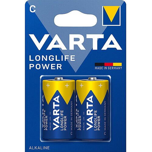 2x Varta Longlife Power Baby C LR14 Alkaline