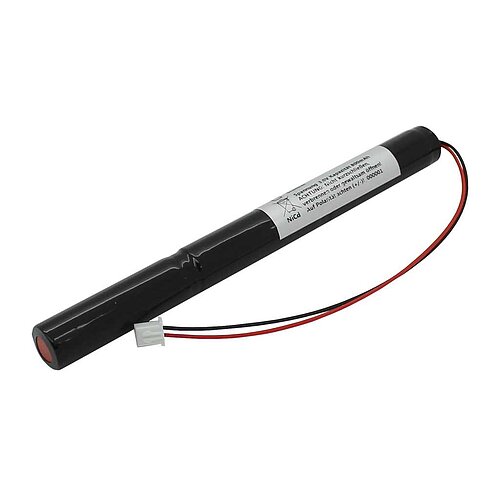 Notleuchtenakku NiCd 3,6V 800mAh L1x3 Mignon AA mit 150mm Kabel und Stecker