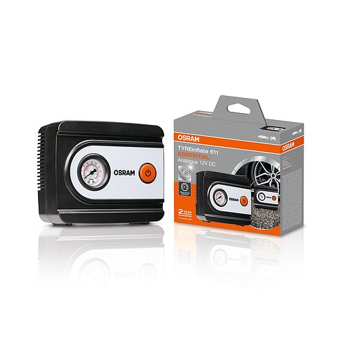 TYREinflate 611 ESSENTIAL Reifenpumpe mit Kabel 2 Jahre Garantie 1St. OSRAM