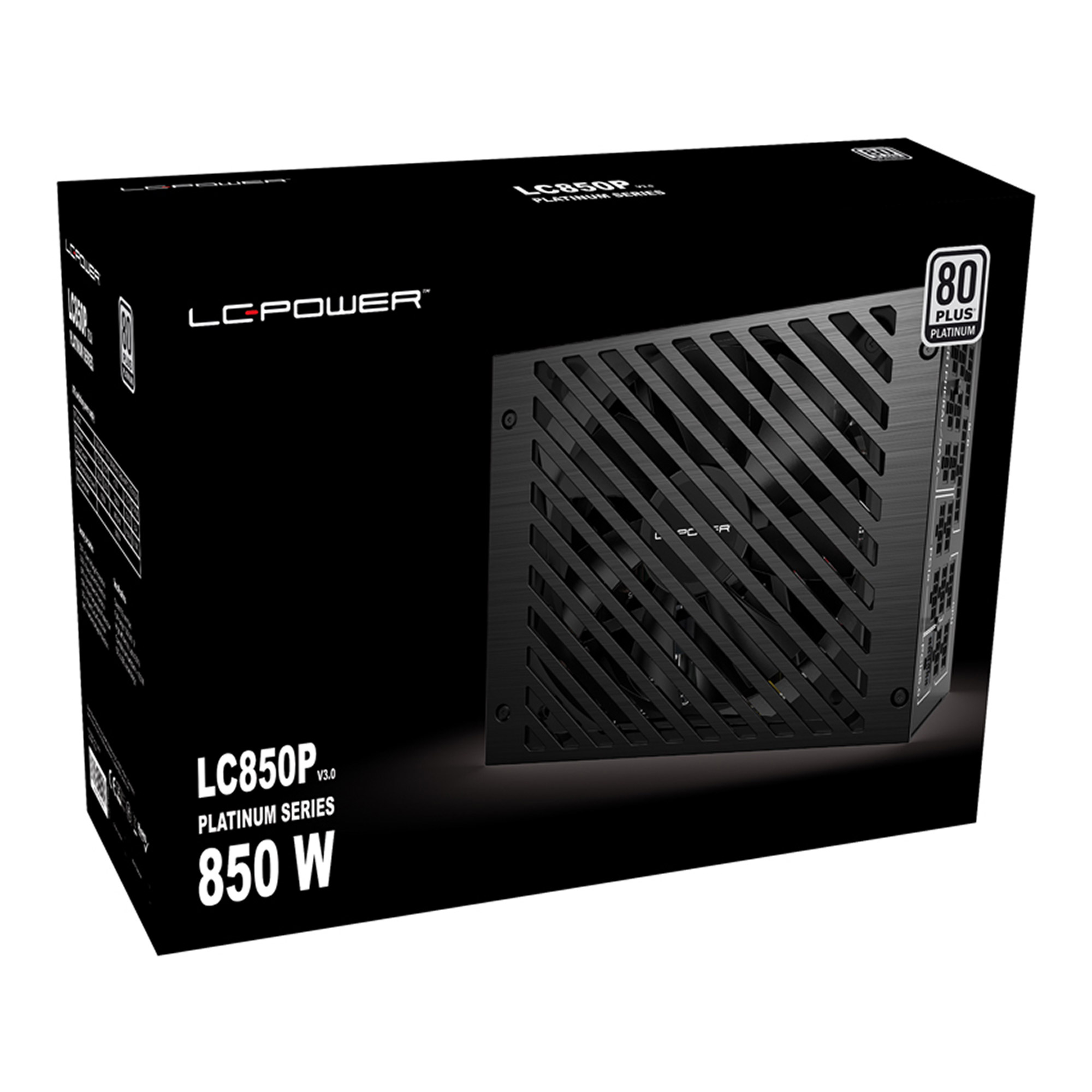 LC-Power LC850P V3.0, ATX-Netzteil Platinum Serie, 850W, 80 PLUS PLATINUM