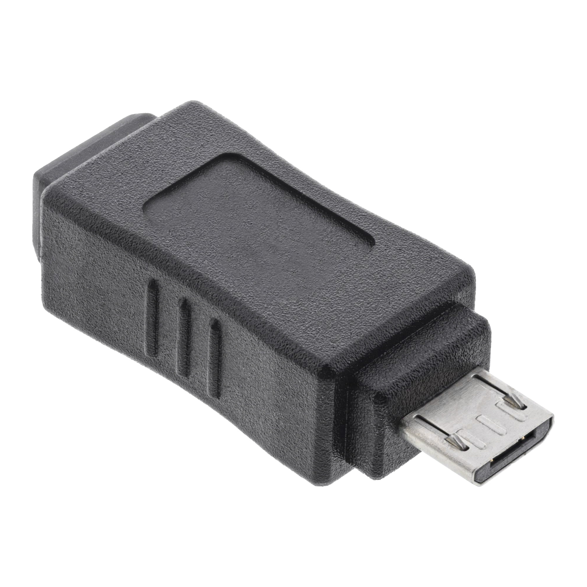 Inline® Micro-USB Adapter, Micro-B Stecker an Mini USB 5-pol Buchse Inline® Micro-USB Adapter, Micro-B Stecker an Mini USB 5-pol Buchse