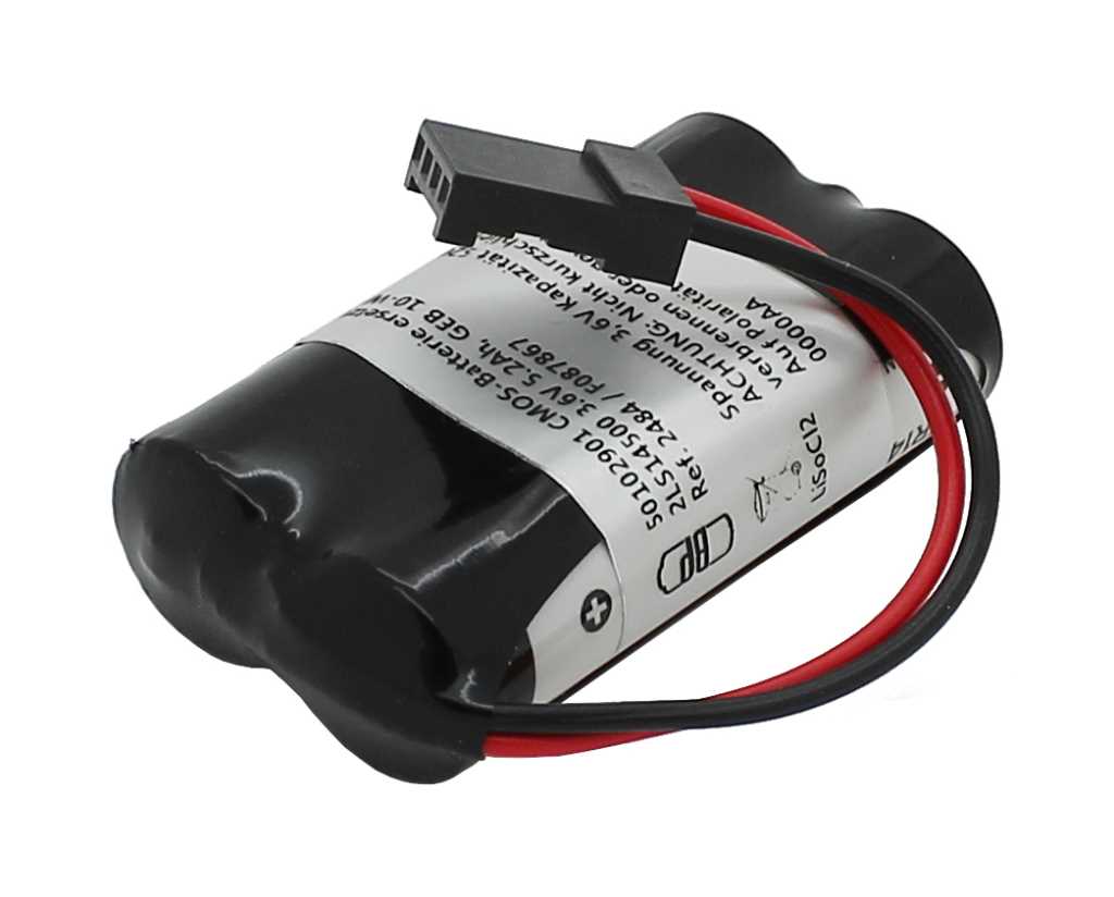 Speicherbatterie 3,6V ersetzt SAFT 2LS14500 3.6V 5.2Ah, GEB 10-W15 / Ref. 2484 / F087867