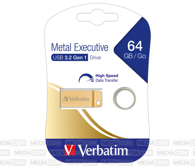 USB 3.2 Stick 64GB, Metal Executive, Gold USB 3.2 Stick 64GB, Metal Executive, Gold