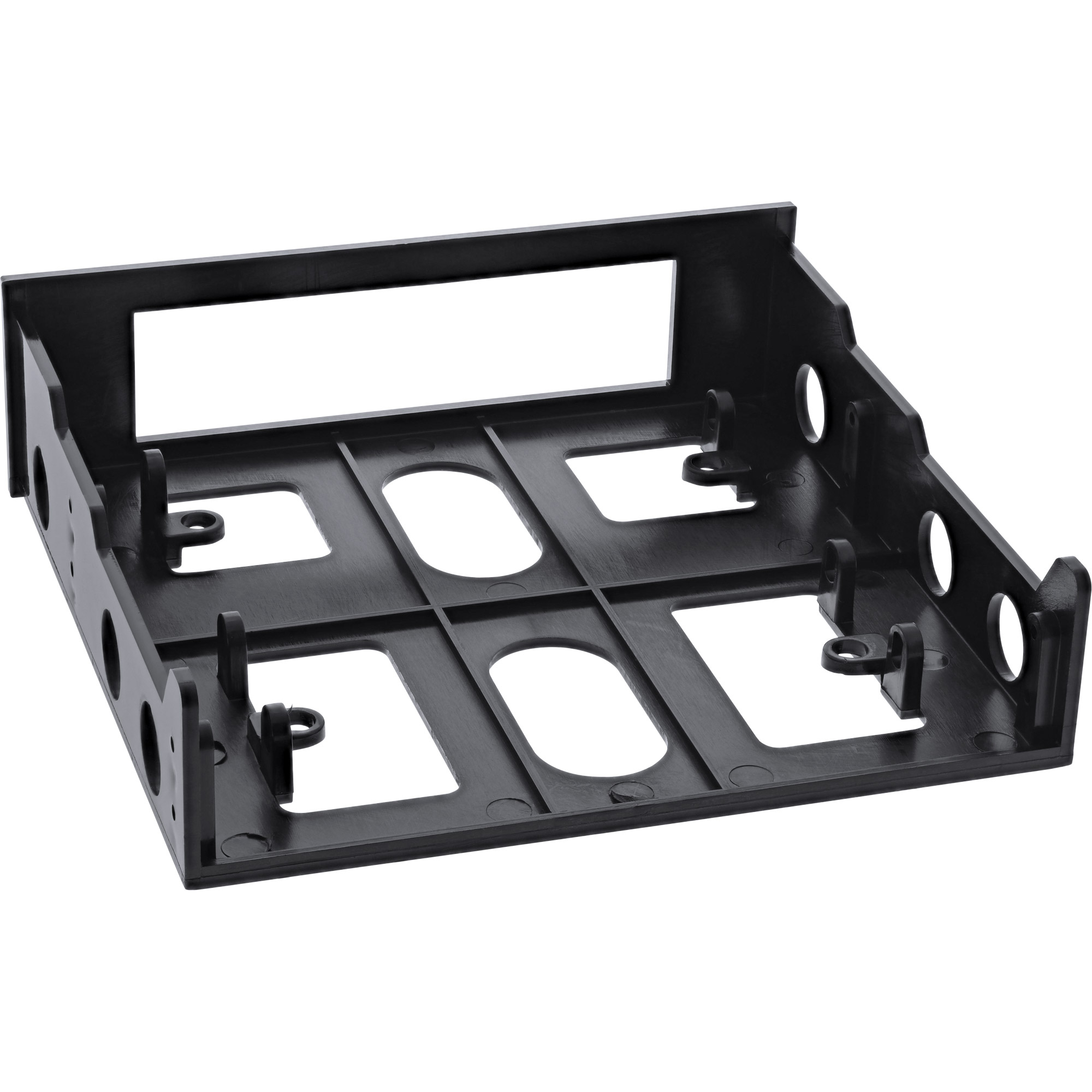 Inline® Floppy-Einbaurahmen mit Schrauben, schwarz