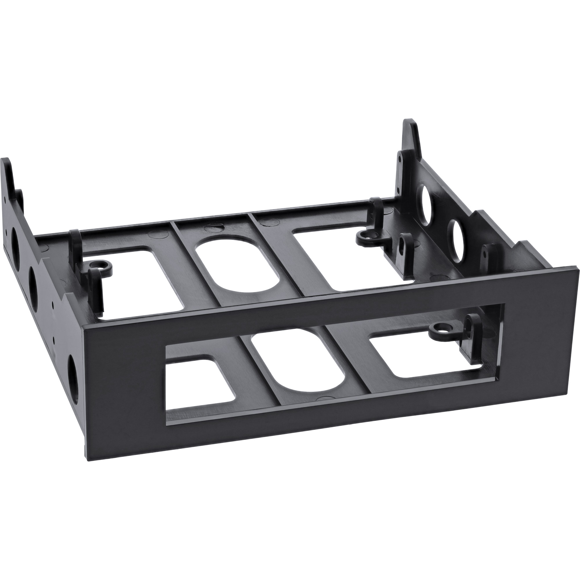 Inline® Floppy-Einbaurahmen mit Schrauben, schwarz
