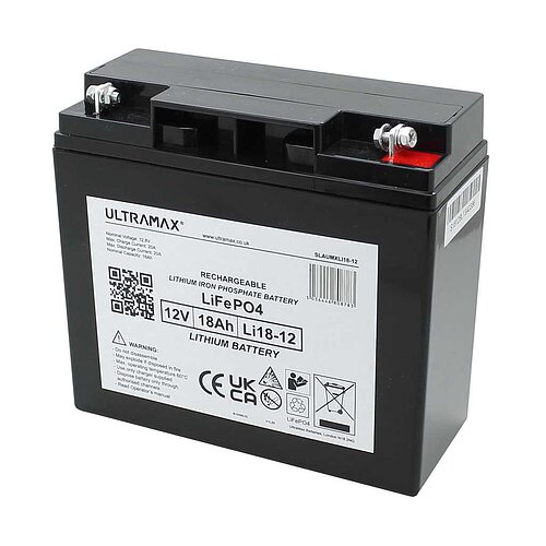 ULTRA MAX Li18-12 LiFePO4 Akku 12V 18Ah ULTRA MAX Li18-12 LiFePO4 Akku 12V 18Ah
