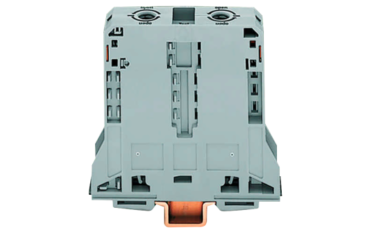 2-Leiter-Durchgangsklemme WAGO, 95mm², für TS 35x15, grau, 2 Klemmstellen