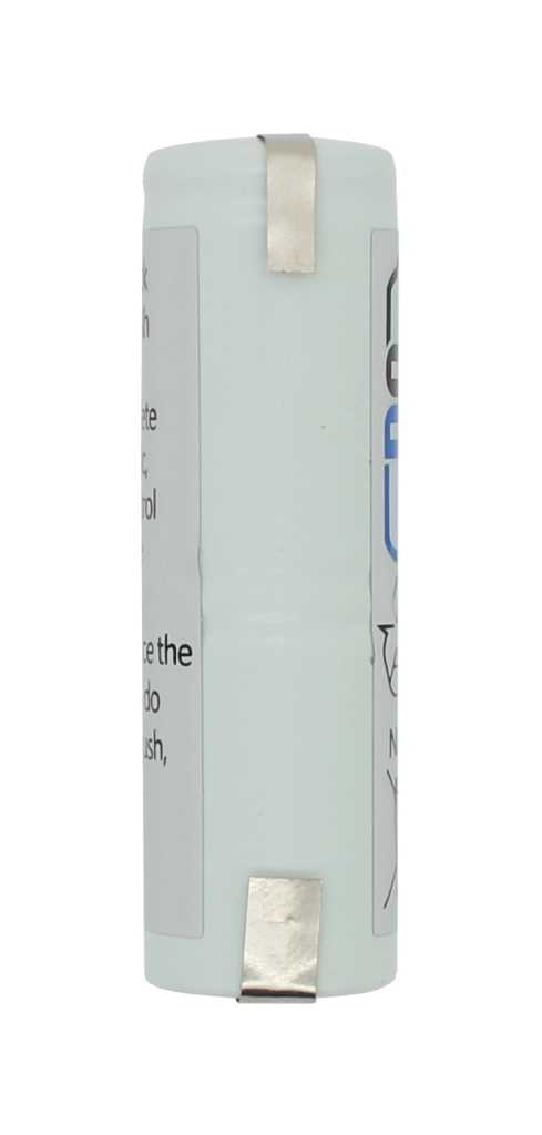 Akkupack NiMH 2,4V 1100mAh L1x2 GP110AFH mit Lötfahnen U-Form 10mm Überstand ersetzt Oral-B RS-MH 3941 Akkupack NiMH 2,4V 1100mAh L1x2 GP110AFH mit Lötfahnen U-Form 10mm Überstand ersetzt Oral-B RS-MH 3941