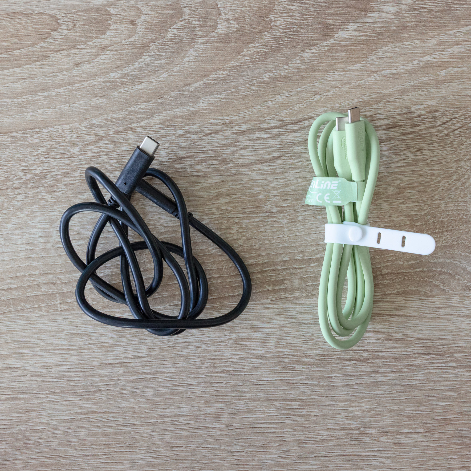 InLine® "Colour your Charge" USB-C Schnellladekabel 100W Grün 0,5m