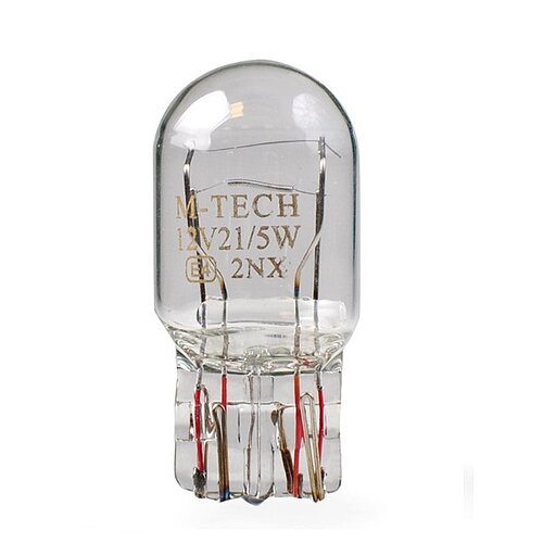 Glühlampe M-TECH W21/5W T20 21/5W 7443 W3x16q CLEAR 12V