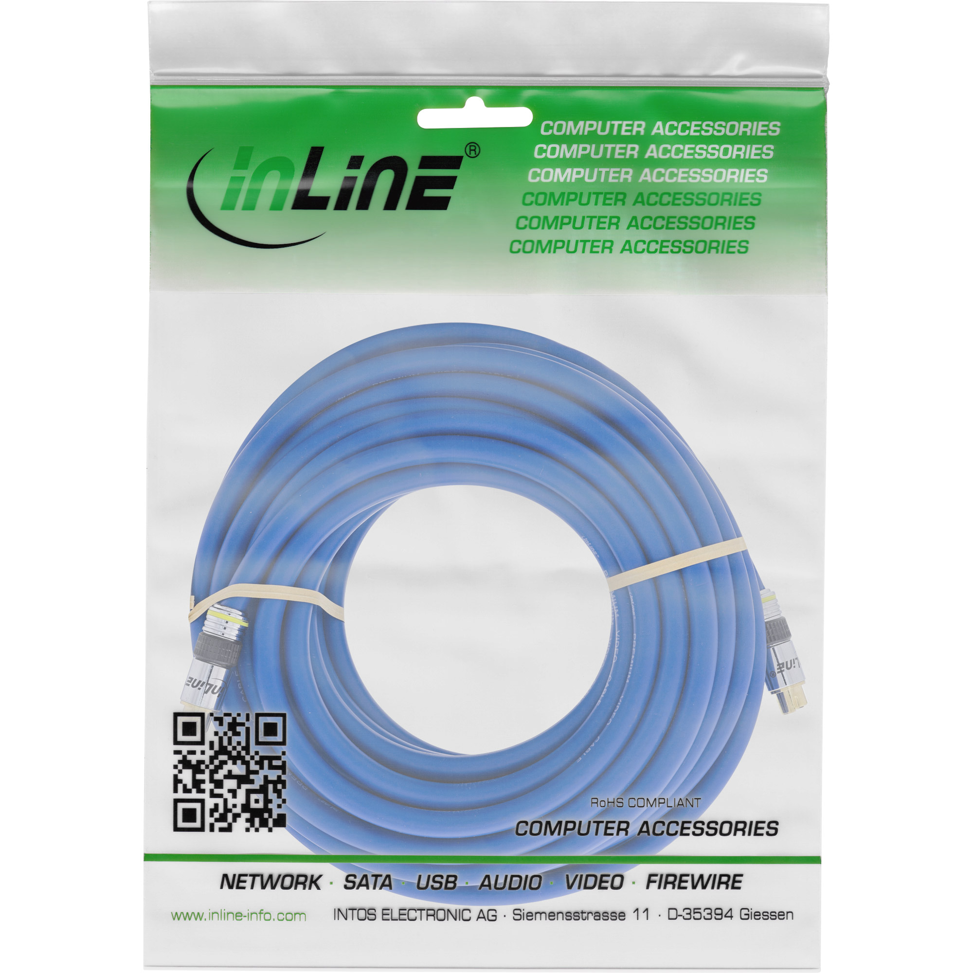 5m - Inline® S-VHS Kabel, PREMIUM, vergoldete Stecker, 4pol mini DIN ST / ST