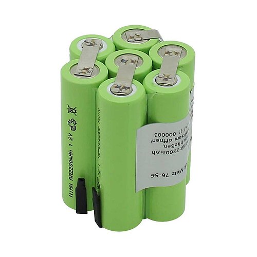 Akkupack NiMH 8,4V 2200mAh passend für Metz 76-56 Akkupack NiMH 8,4V 2200mAh passend für Metz 76-56