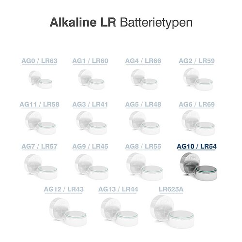 10x Camelion AG10 LR54 LR1130 389 1.5V Alkaline Knopfzelle