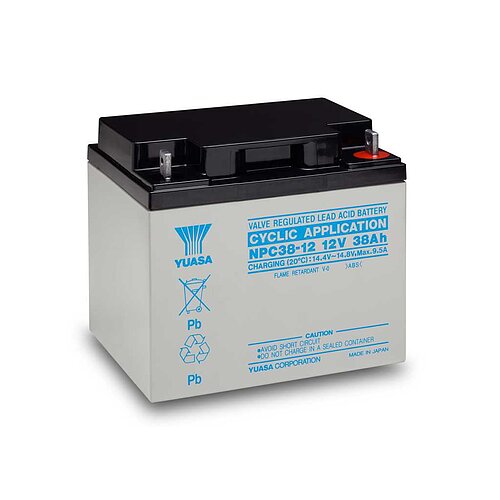 Yuasa NPC38-12I 12V 38Ah zyklenfest Yuasa NPC38-12I 12V 38Ah zyklenfest