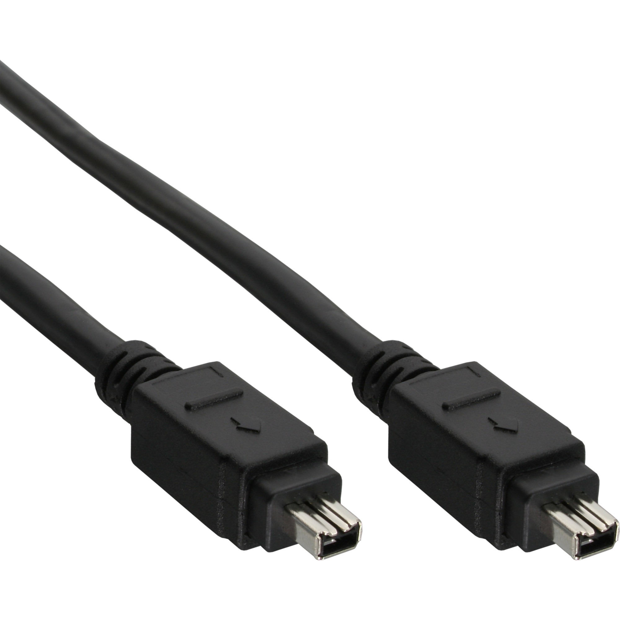 Inline® FireWire Kabel, IEEE1394 4pol Stecker / Stecker, schwarz, 3m