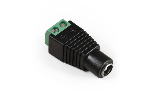 Adapter McPower, DC-Kupplung 5,5x2,1mm und Lüsterklemme, Metall
