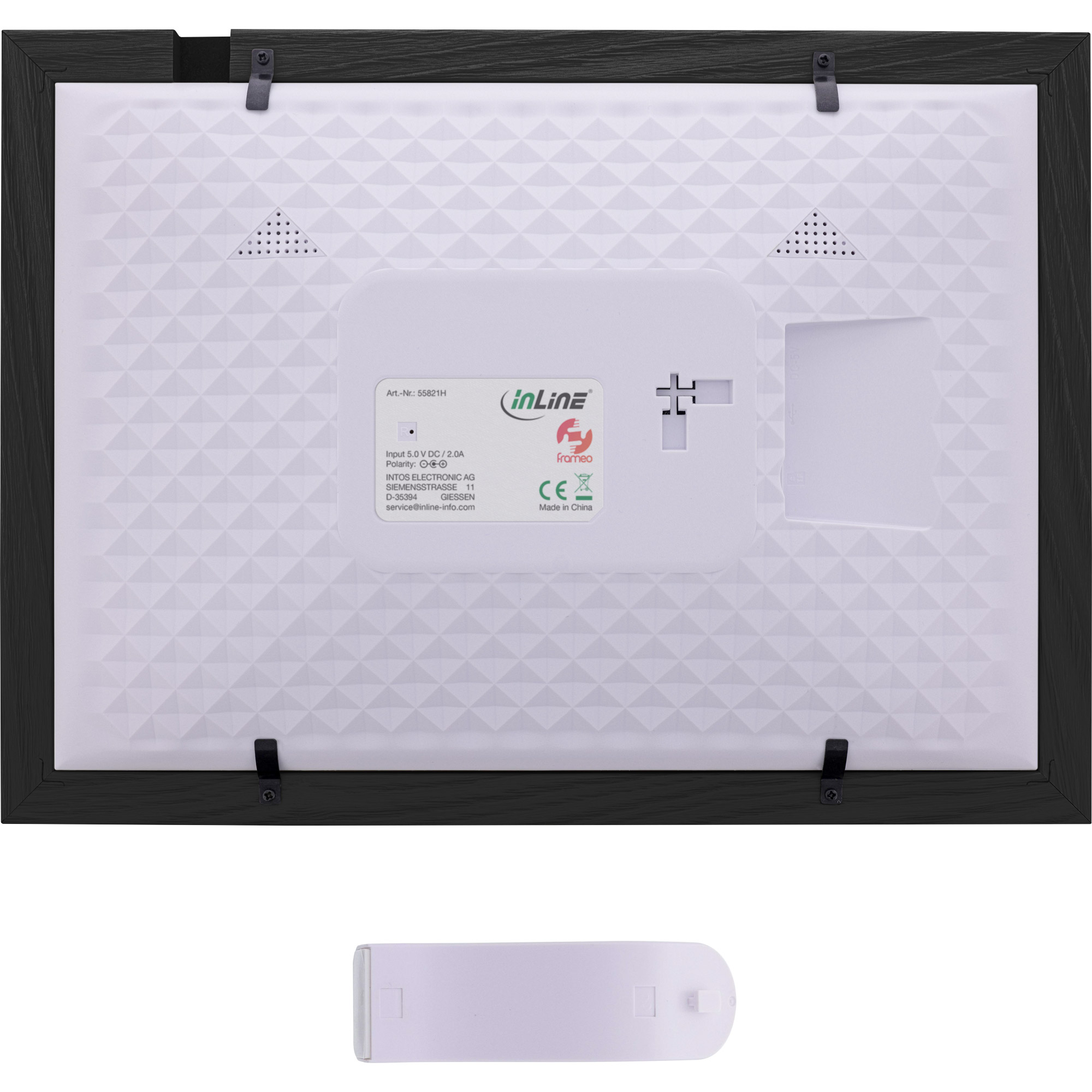 InLine® WiFi-Bilderrahmen WiFRAME 2, 10,1 1920x1200 16:10 IPS Touch, Frameo APP