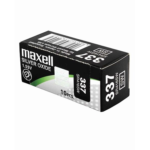 10x SR416SW 337 Silberoxid Batterie Maxell 1,55 V