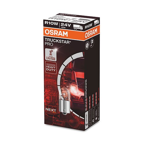 R10W 24V 10W BA15s TRUCKSTAR® PRO NEXT GEN bis 2,5x längere Lebensdauer 1St OSRAM