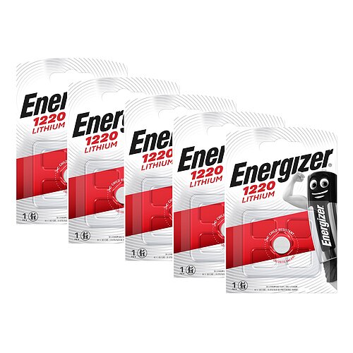 Energizer CR1220 Lithium Knopfzelle 3V Batterie - 5er Verpackung