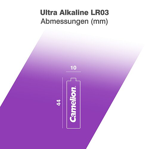 100x Camelion Ultra AAA Micro LR03 Alkaline Batterie