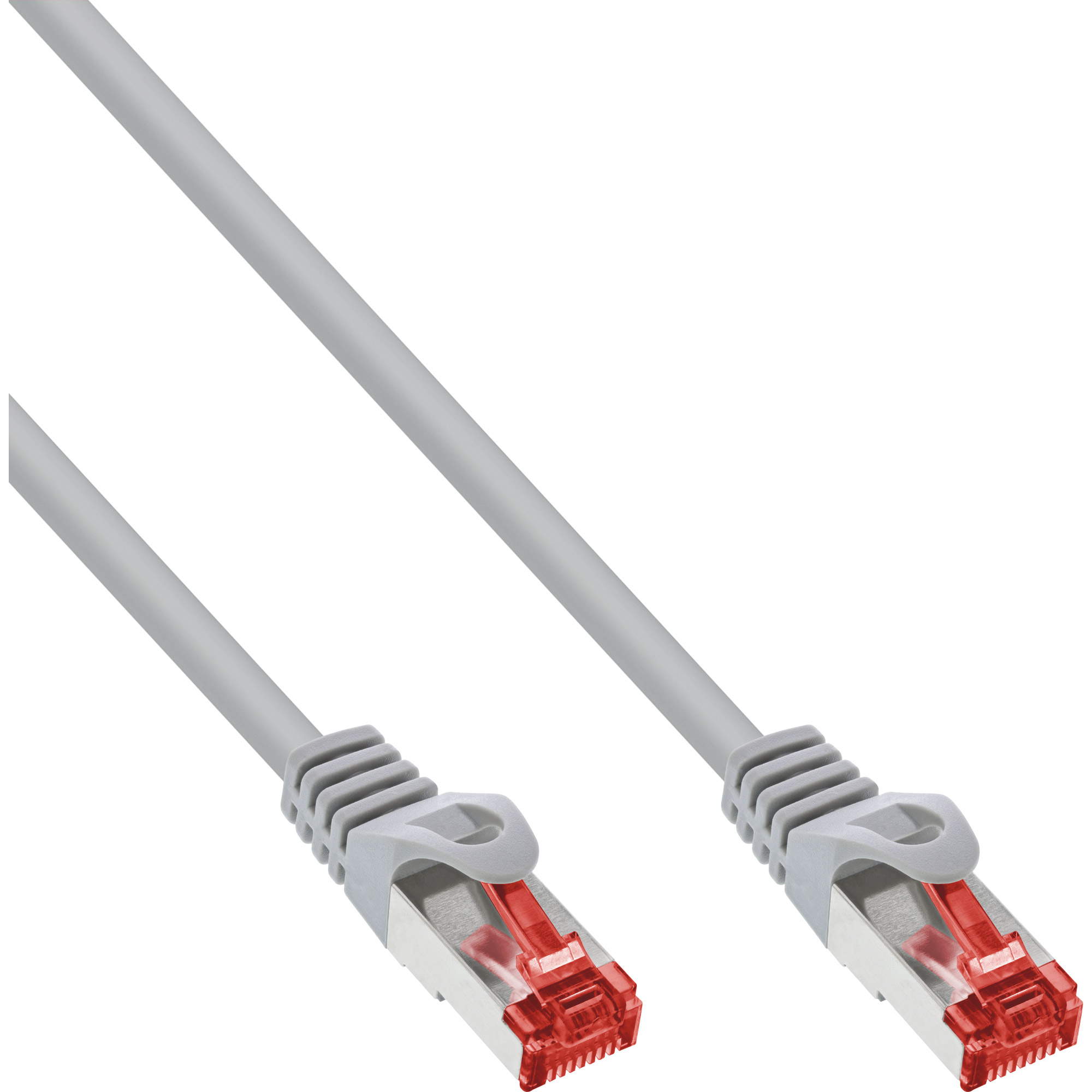 Inline® Patchkabel - S/FTP (PiMf) - Cat.6 - 250MHz PVC Kupfer - Grau - 1,2m