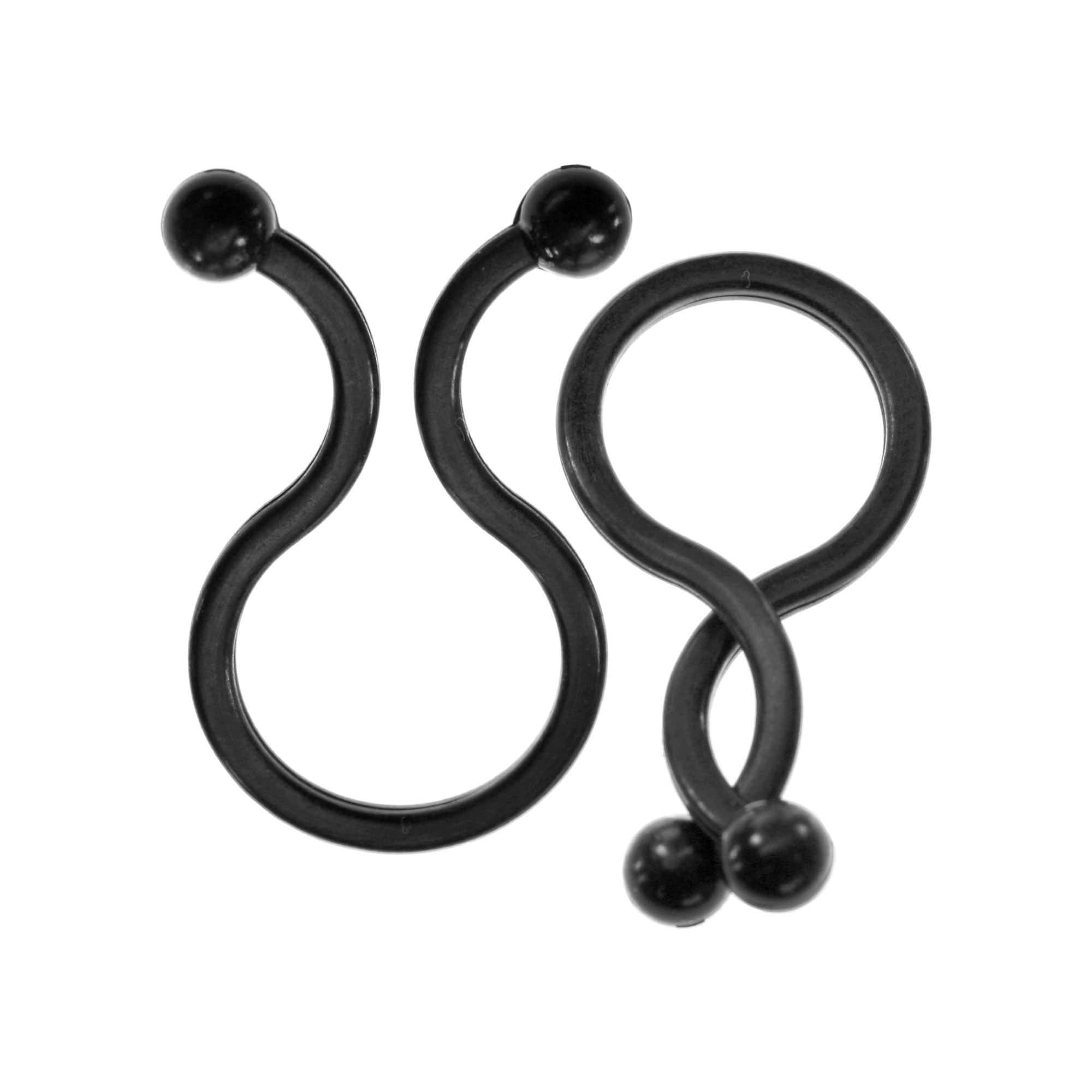 Inline® Kabelbinder Twist 26-30mm, schwarz, 10 Stück