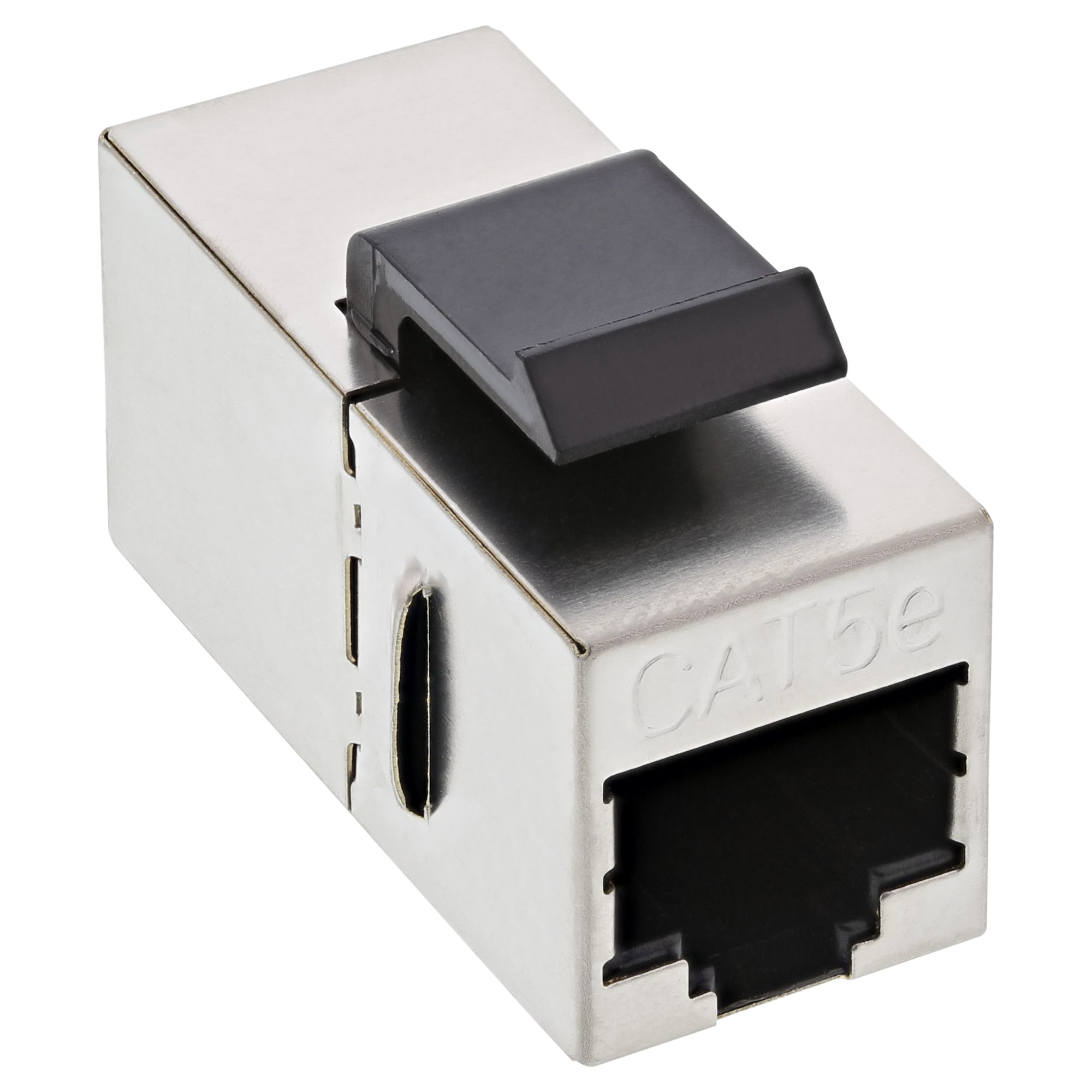 Inline® Keystone RJ45 Buchse / Buchse Einsatz, SNAP-In, Cat.5e
