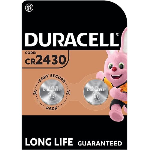 Duracell CR2430 Lithium Knopfzelle 3V Batterie 2er Verpackung
