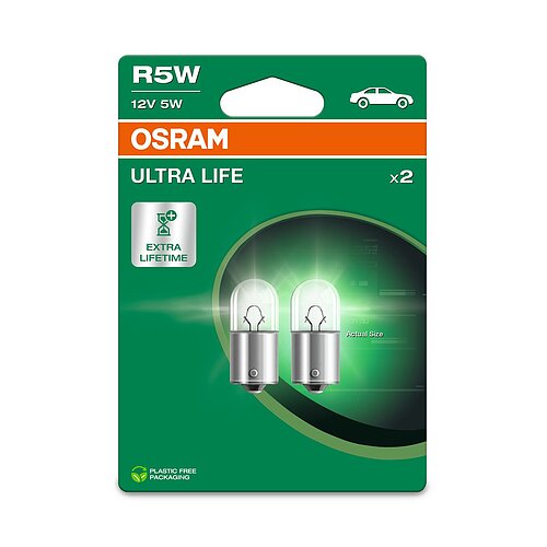 R5W 12V 5W BA15s ULTRA LIFE 2st. Blister OSRAM