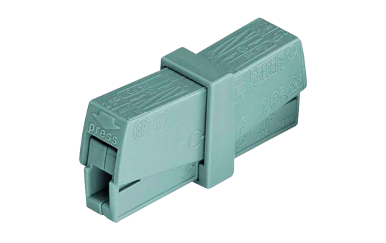 Service-Klemme WAGO, max. 2,5mm², alle Leiterarten, grau, 2 Klemmstellen Service-Klemme WAGO, max. 2,5mm², alle Leiterarten, grau, 2 Klemmstellen