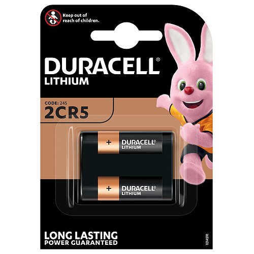 Duracell 245 Lithium 6V 2CR5 Batterie - 1er Verpackung Duracell 245 Lithium 6V 2CR5 Batterie - 1er Verpackung