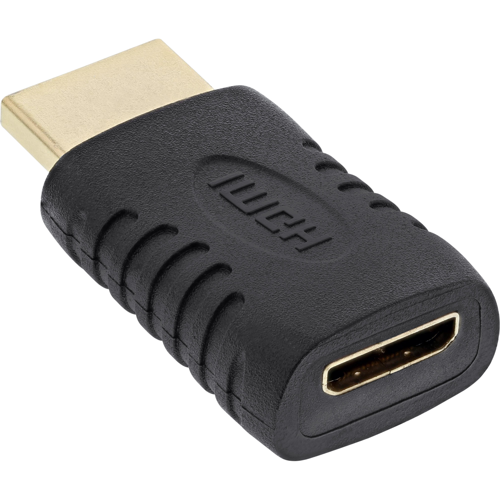 Inline® HDMI Adapter, HDMI A Stecker auf Mini HDMI C Buchse, 4K2K Inline® HDMI Adapter, HDMI A Stecker auf Mini HDMI C Buchse, 4K2K